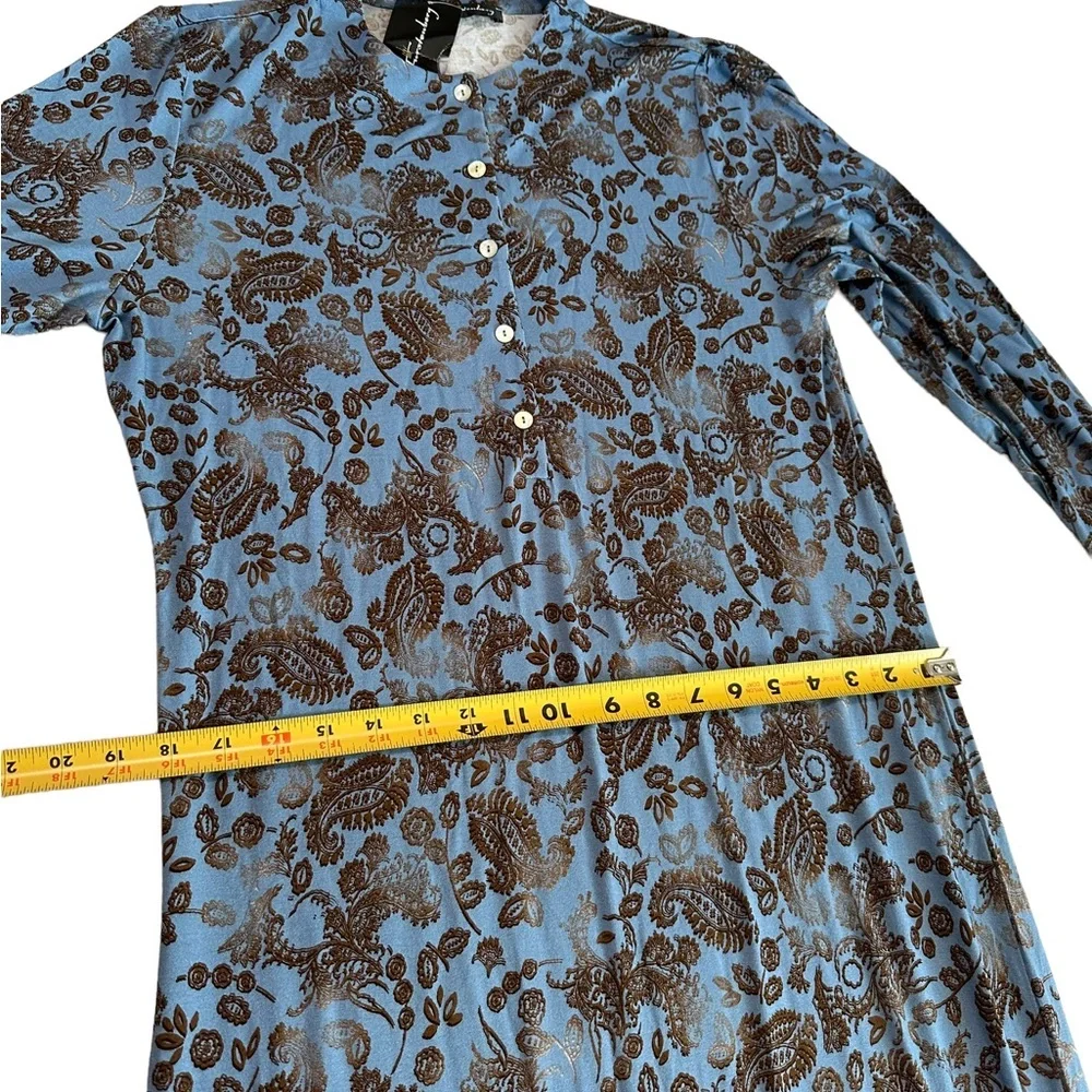 Furstenberg Floral Long Sleeve Spa Lady Nightdress Size S/M